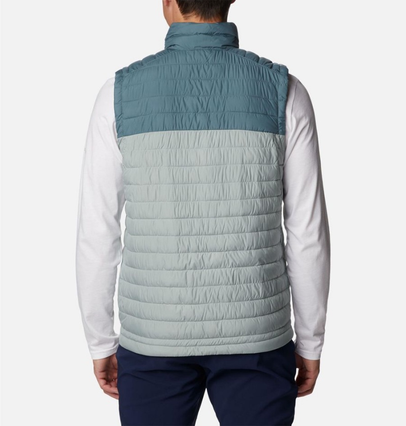 Columbia Silver Falls Men's Vest Blue | QHLWSR-986