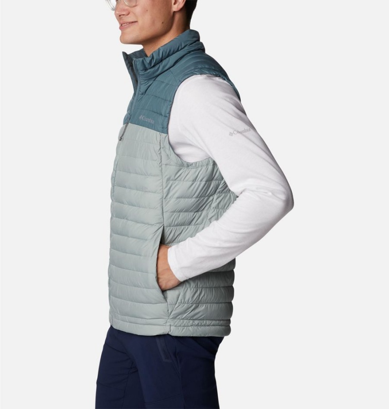 Columbia Silver Falls Men's Vest Blue | QHLWSR-986