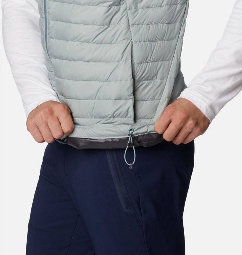 Columbia Silver Falls Men's Vest Blue | QHLWSR-986