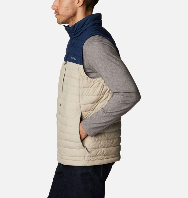 Columbia Silver Falls Men's Vest Khaki | UVQWIP-146