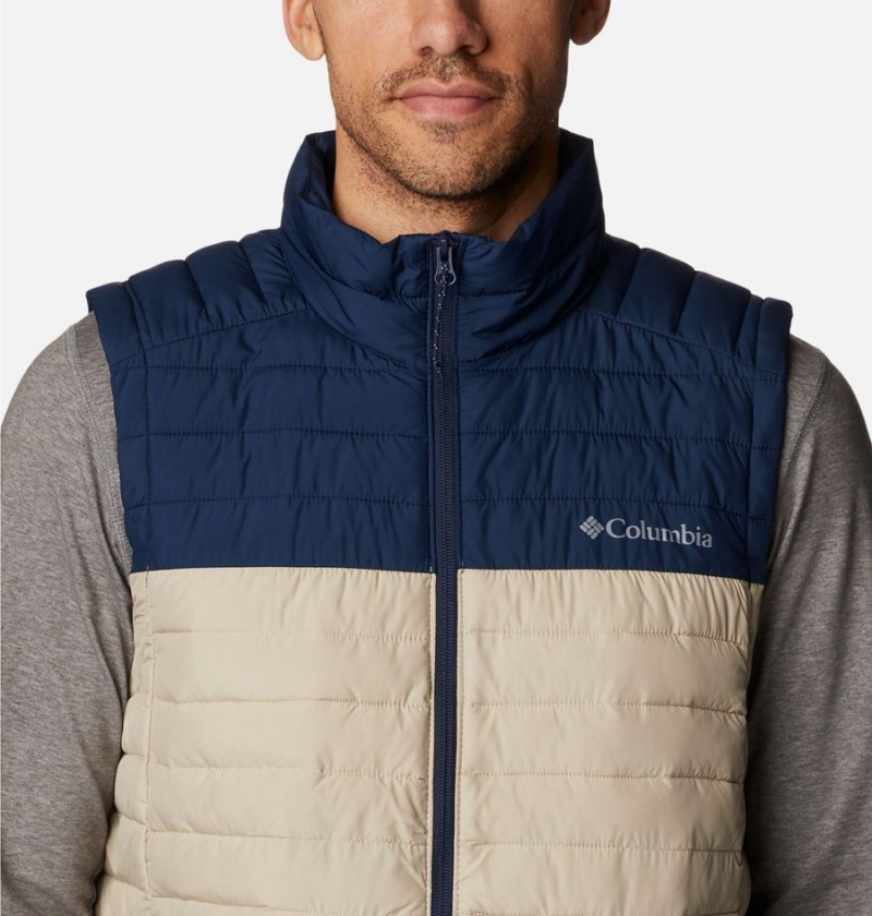 Columbia Silver Falls Men's Vest Khaki | UVQWIP-146