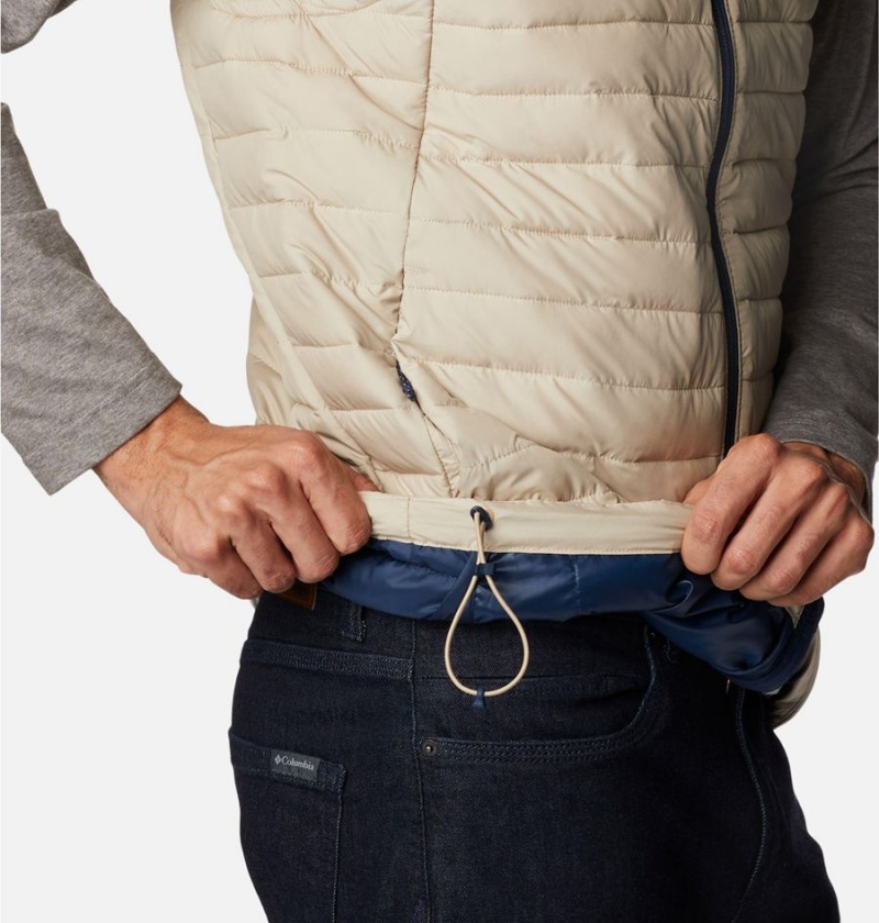 Columbia Silver Falls Men's Vest Khaki | UVQWIP-146