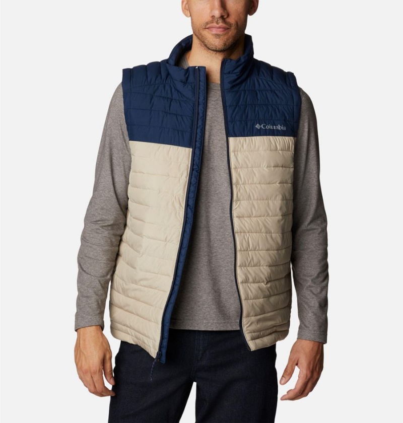 Columbia Silver Falls Men's Vest Khaki | UVQWIP-146