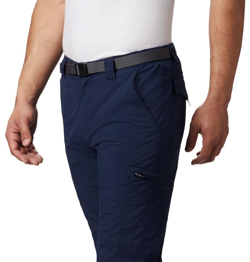 Columbia Silver Ridge Cargo Men's Pants Navy | MTYVOJ-853