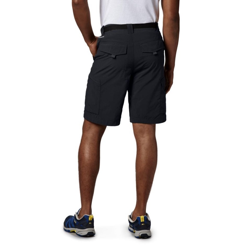 Columbia Silver Ridge Cargo Men's Shorts Black | SEWJTA-145