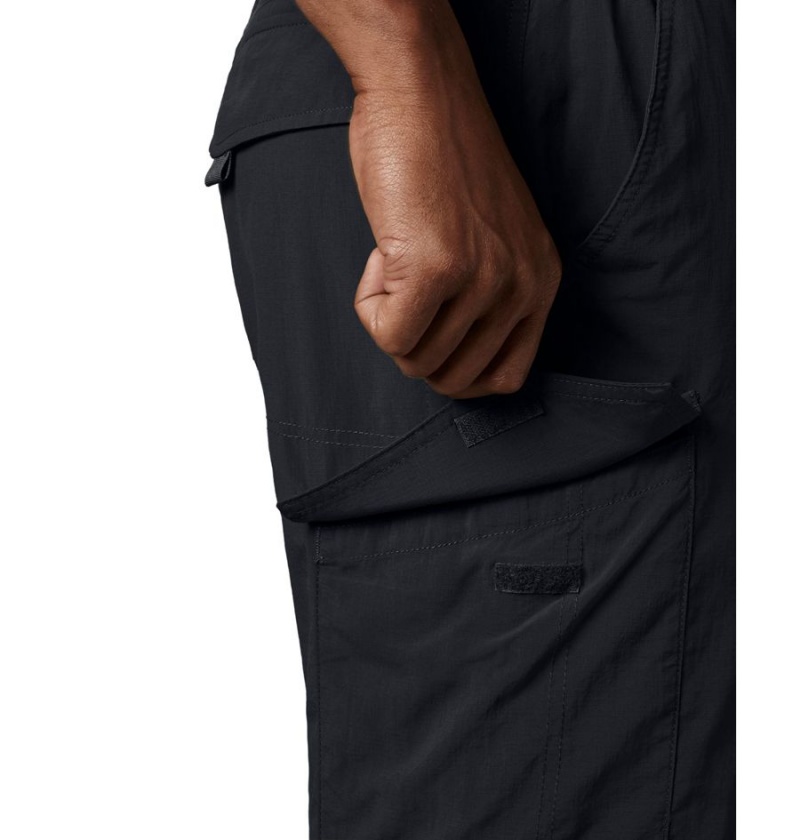Columbia Silver Ridge Cargo Men's Shorts Black | SEWJTA-145