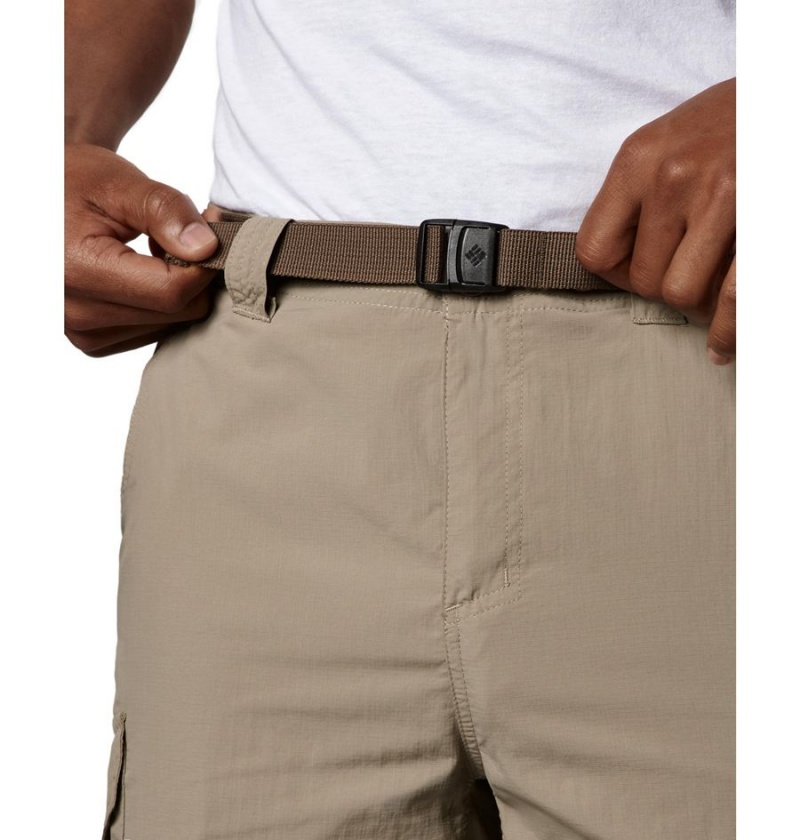 Columbia Silver Ridge Cargo Men's Shorts Khaki | RHEQBI-597