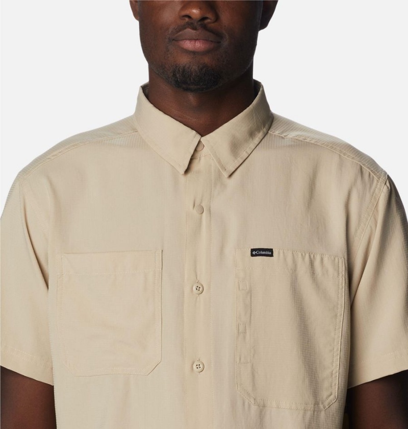 Columbia Silver Ridge UtilityLite Short Sleeve Men's Shirt Khaki | YTIBKO-598