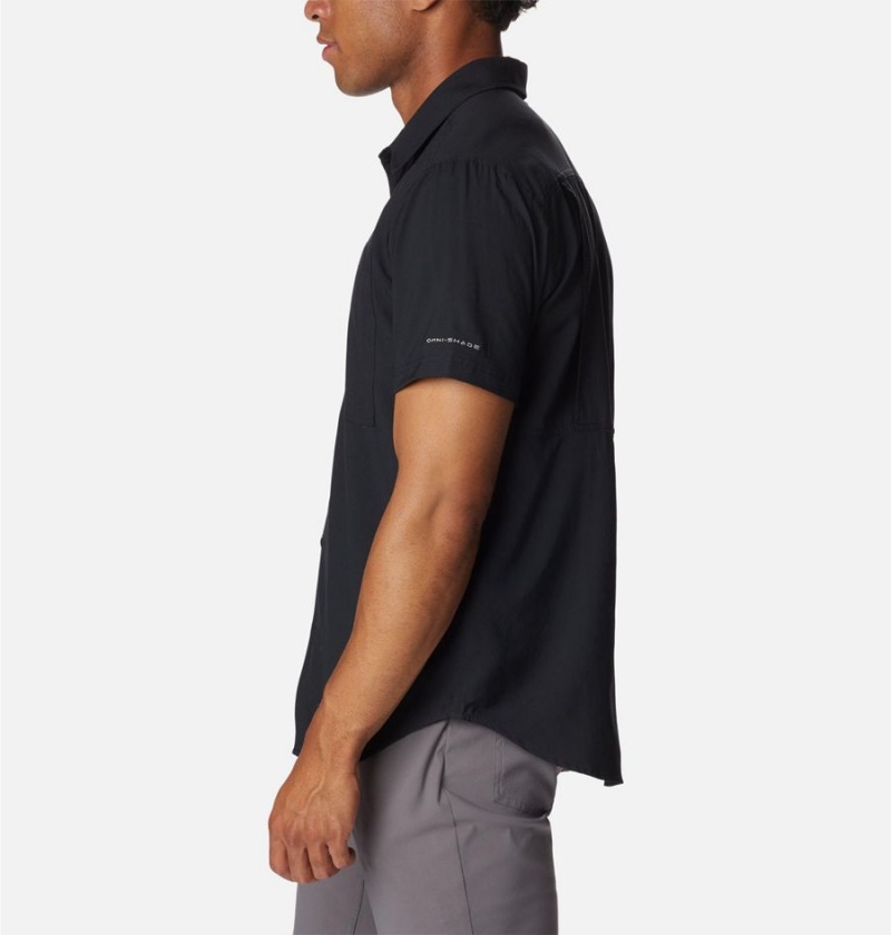 Columbia Silver Ridge UtilityLite Short Sleeve Men's Shirt Black | TPJRHX-814