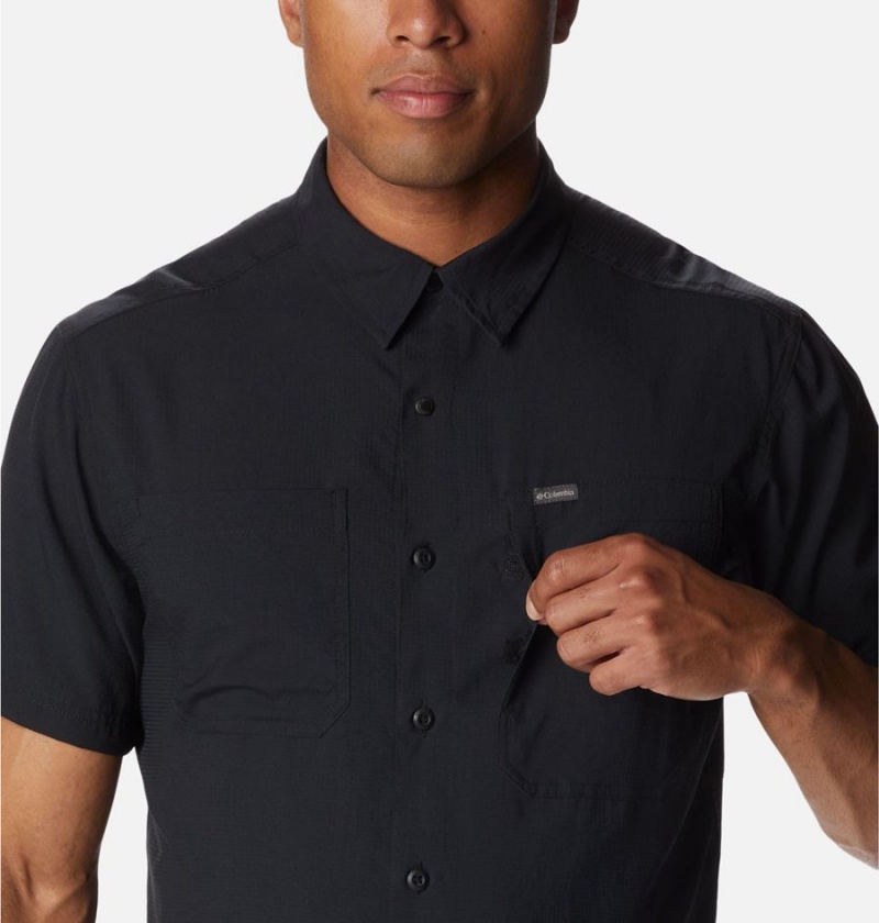 Columbia Silver Ridge UtilityLite Short Sleeve Men's Shirt Black | TPJRHX-814