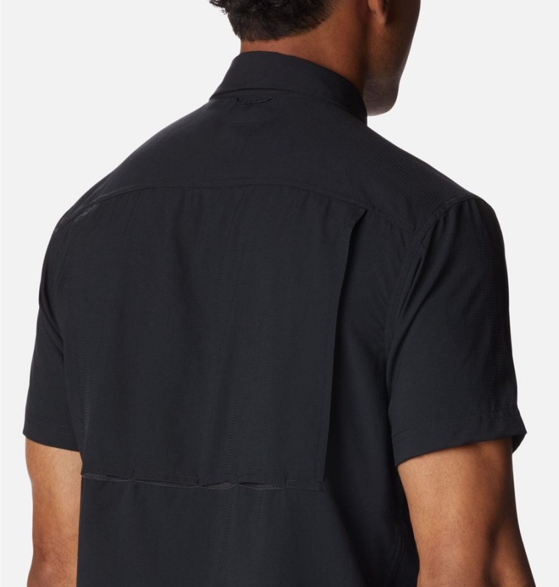 Columbia Silver Ridge UtilityLite Short Sleeve Men's Shirt Black | TPJRHX-814