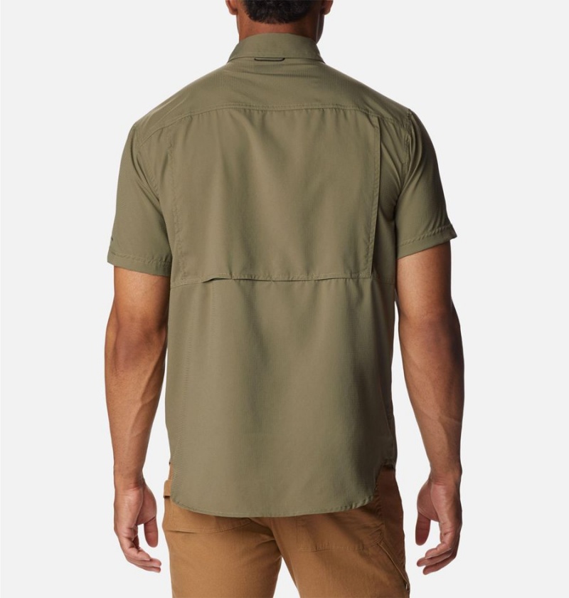 Columbia Silver Ridge UtilityLite Short Sleeve Men's Shirt Green | VQTPBH-157