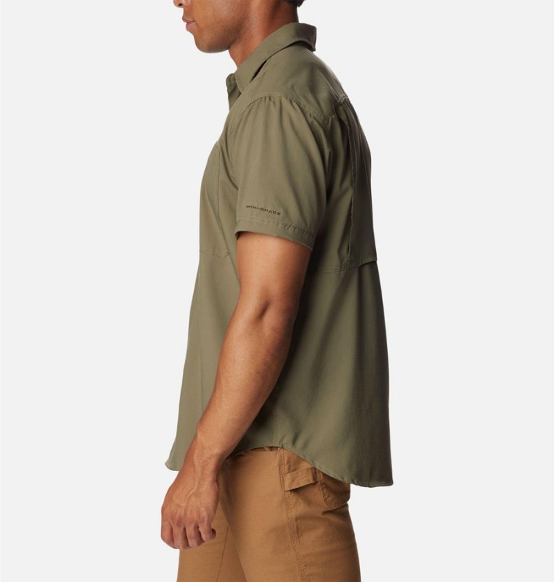 Columbia Silver Ridge UtilityLite Short Sleeve Men's Shirt Green | VQTPBH-157