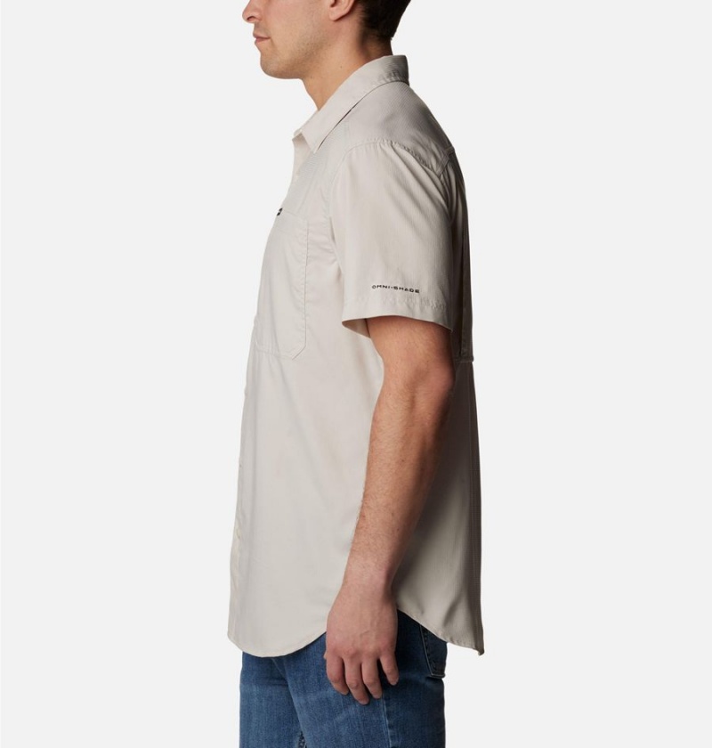 Columbia Silver Ridge UtilityLite Short Sleeve Men's Shirt White | MKFOSV-701