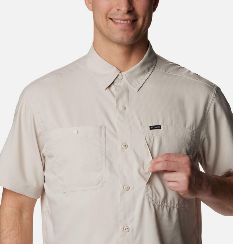 Columbia Silver Ridge UtilityLite Short Sleeve Men's Shirt White | MKFOSV-701