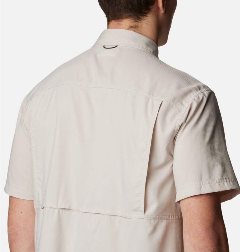 Columbia Silver Ridge UtilityLite Short Sleeve Men's Shirt White | MKFOSV-701