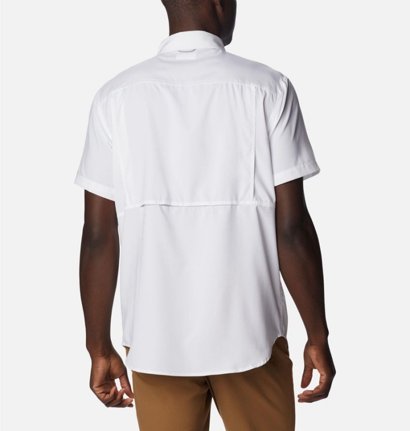 Columbia Silver Ridge UtilityLite Short Sleeve Men's Shirt White | GMYBPJ-051