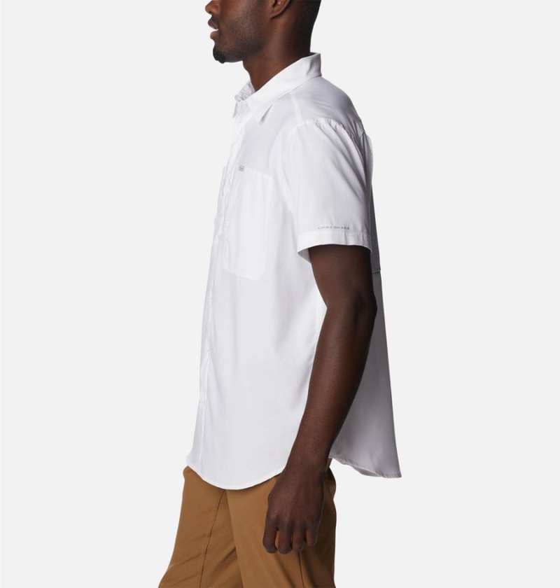 Columbia Silver Ridge UtilityLite Short Sleeve Men's Shirt White | GMYBPJ-051