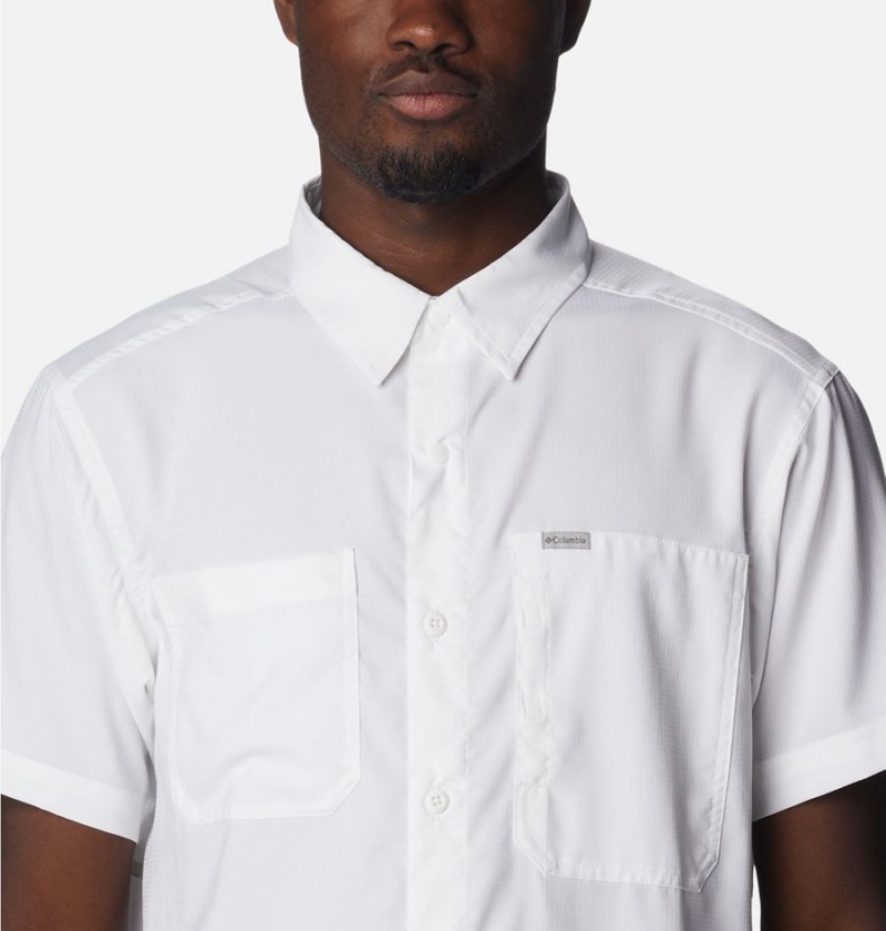 Columbia Silver Ridge UtilityLite Short Sleeve Men's Shirt White | GMYBPJ-051