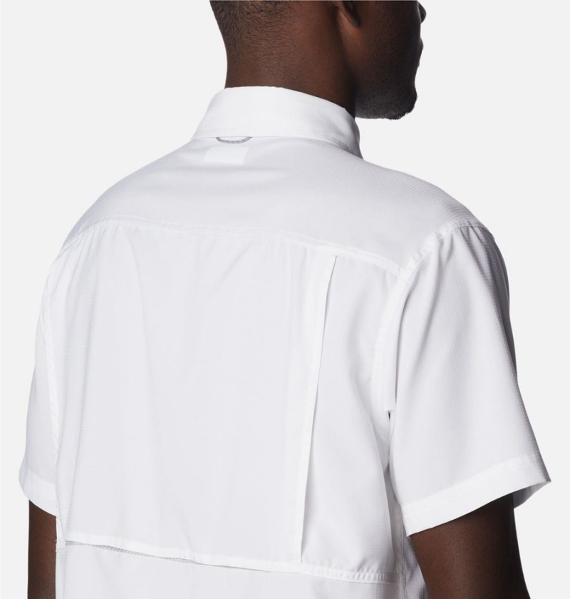 Columbia Silver Ridge UtilityLite Short Sleeve Men's Shirt White | GMYBPJ-051