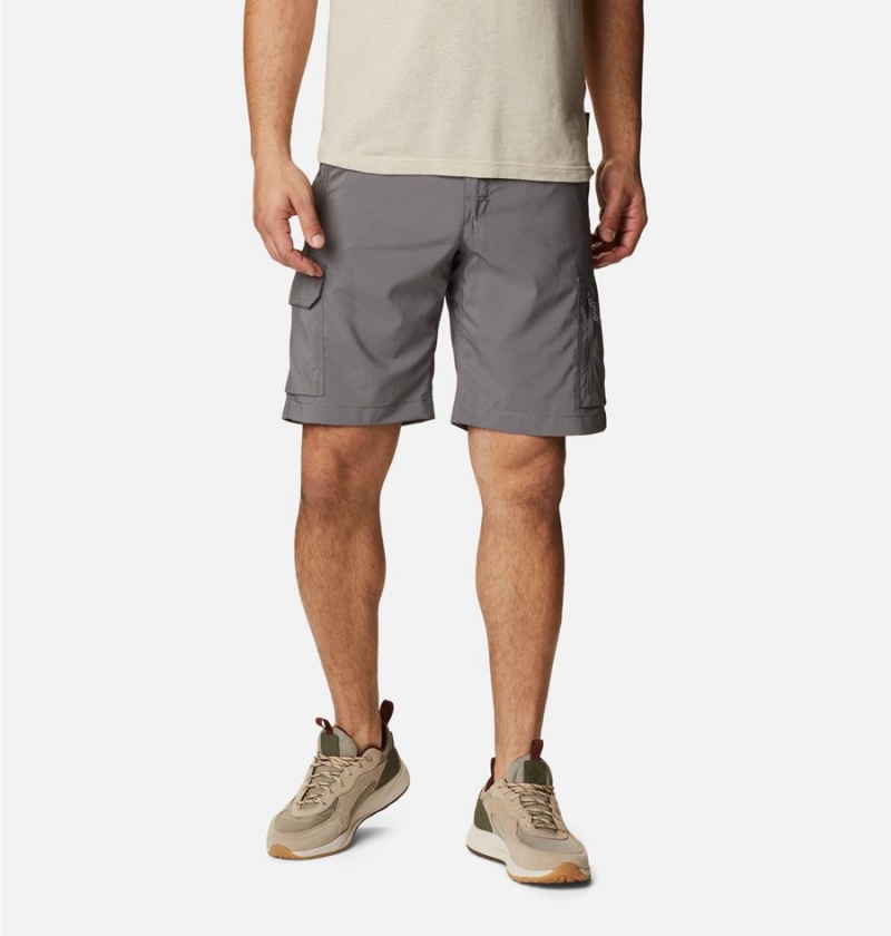 Columbia Silver Ridge Utility Cargo Men\'s Shorts Grey | YVOPMU-039