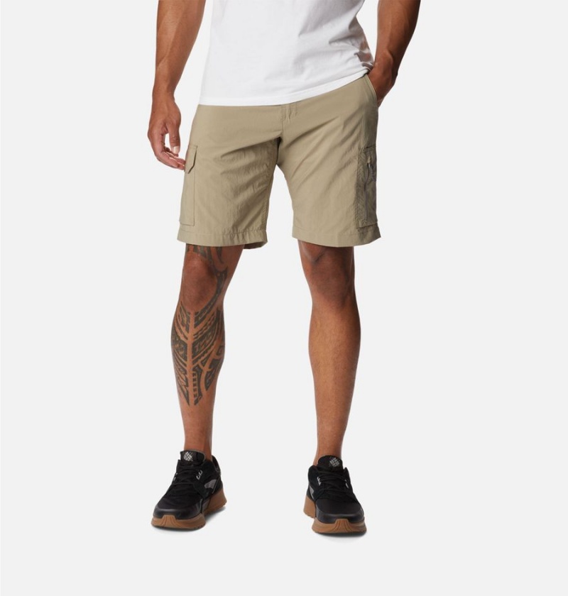 Columbia Silver Ridge Utility Cargo Men\'s Shorts Khaki | WZVJSH-903