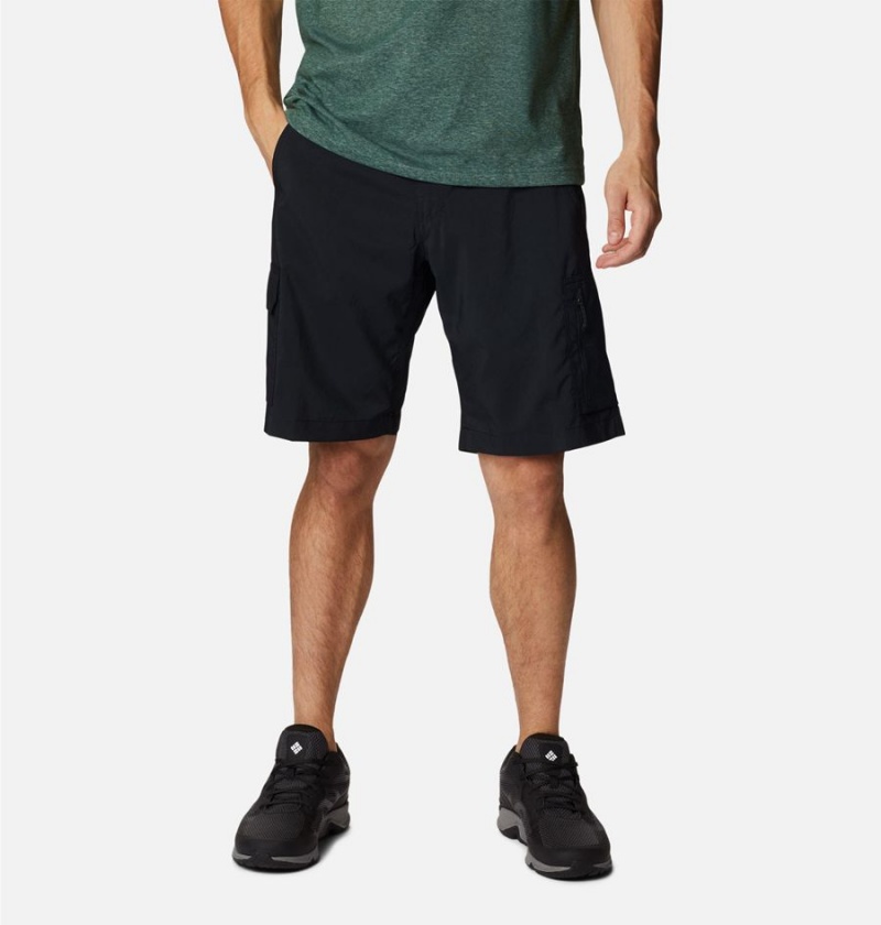 Columbia Silver Ridge Utility Cargo Men\'s Shorts Black | QFIZPJ-572