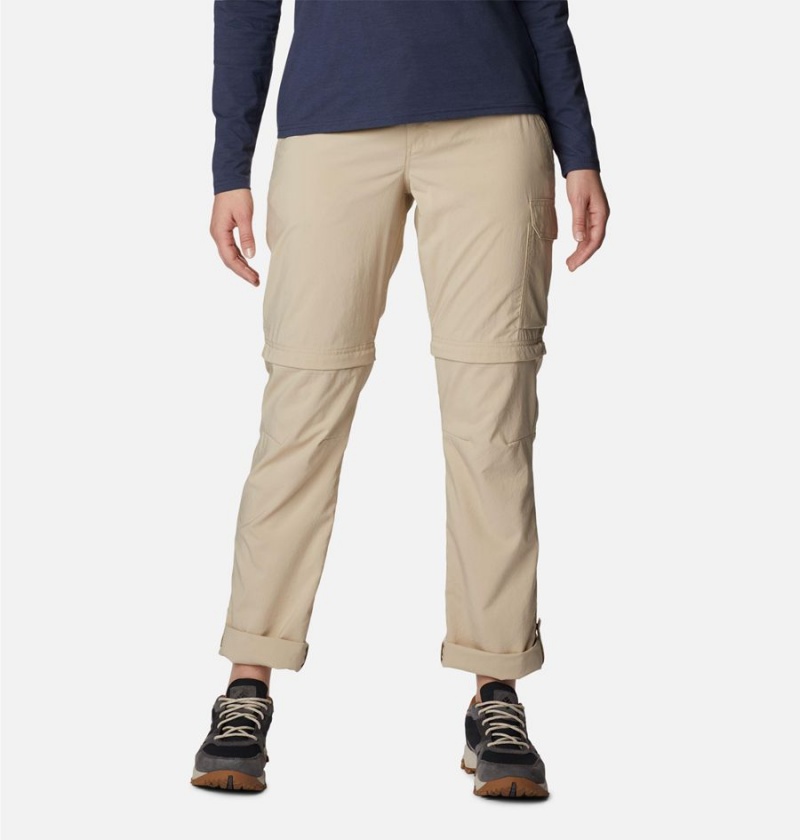 Columbia Silver Ridge Utility Convertible Women's Pants Khaki | KHSUTJ-836