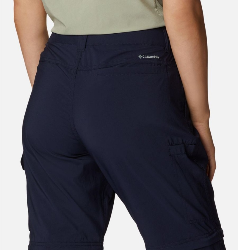 Columbia Silver Ridge Utility Convertible Women's Pants Navy | AQPWLI-548