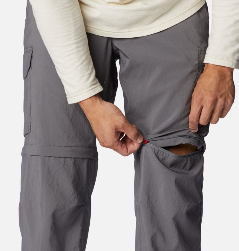 Columbia Silver Ridge Utility Convertible Men's Pants Grey | SWIKVQ-857