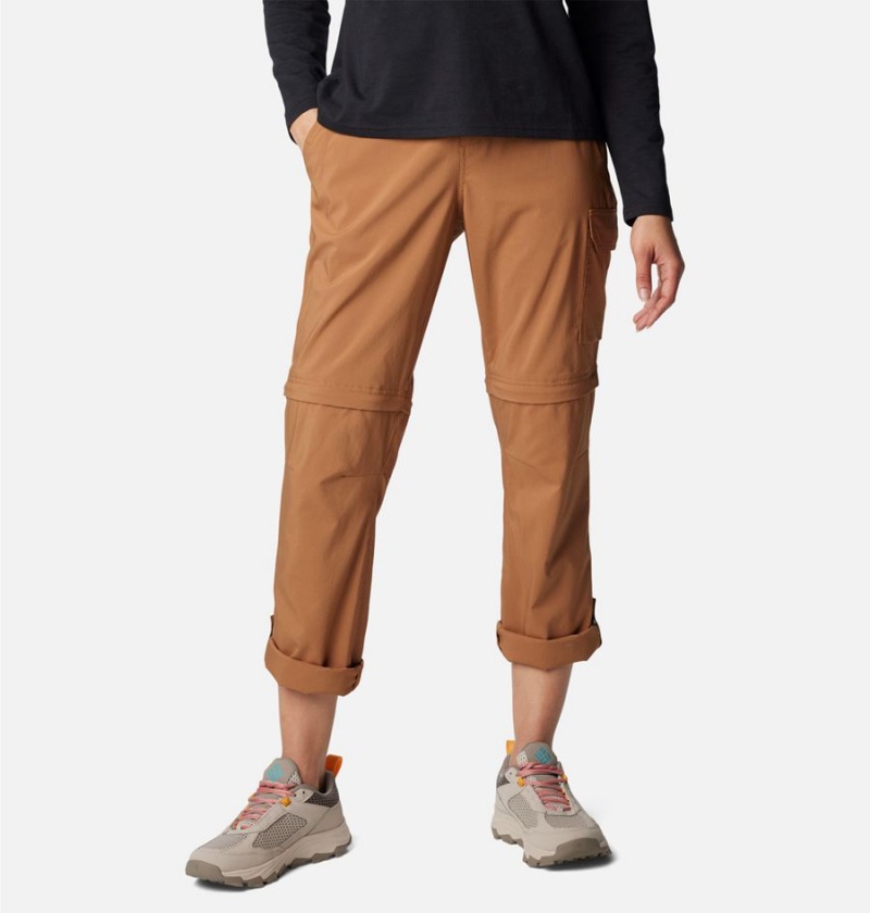 Columbia Silver Ridge Utility Convertible Women's Pants Brown | CAHSOU-013