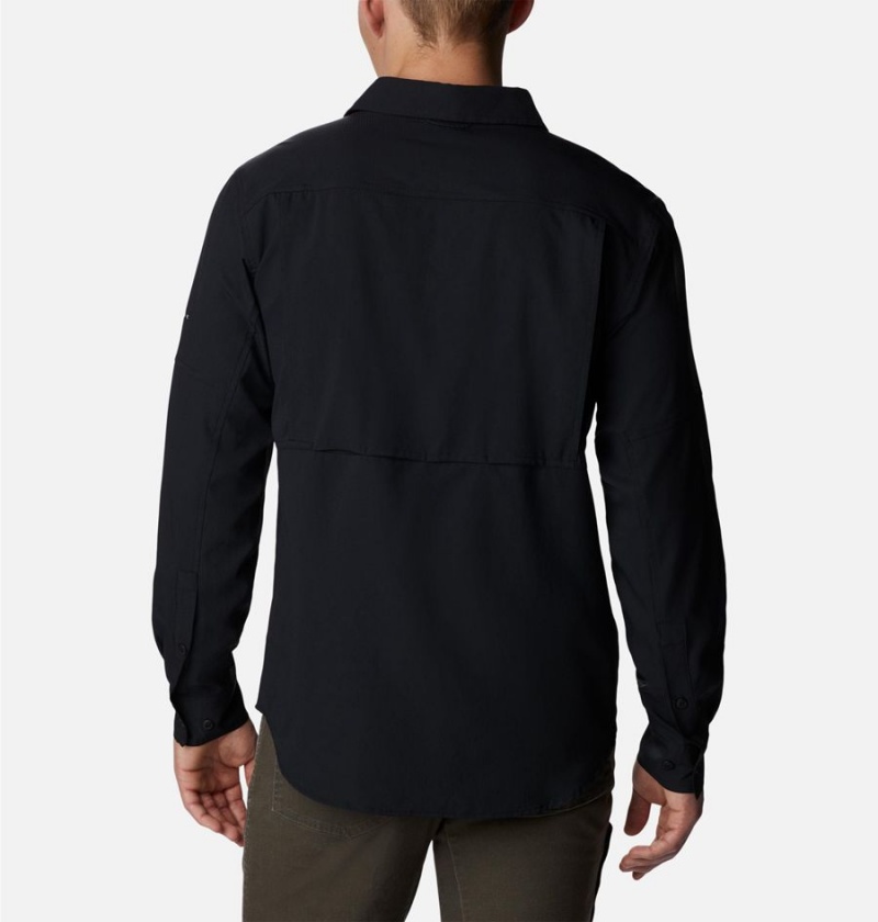 Columbia Silver Ridge Utility Lite Long Sleeve Men's Shirt Black | QLVRYD-465