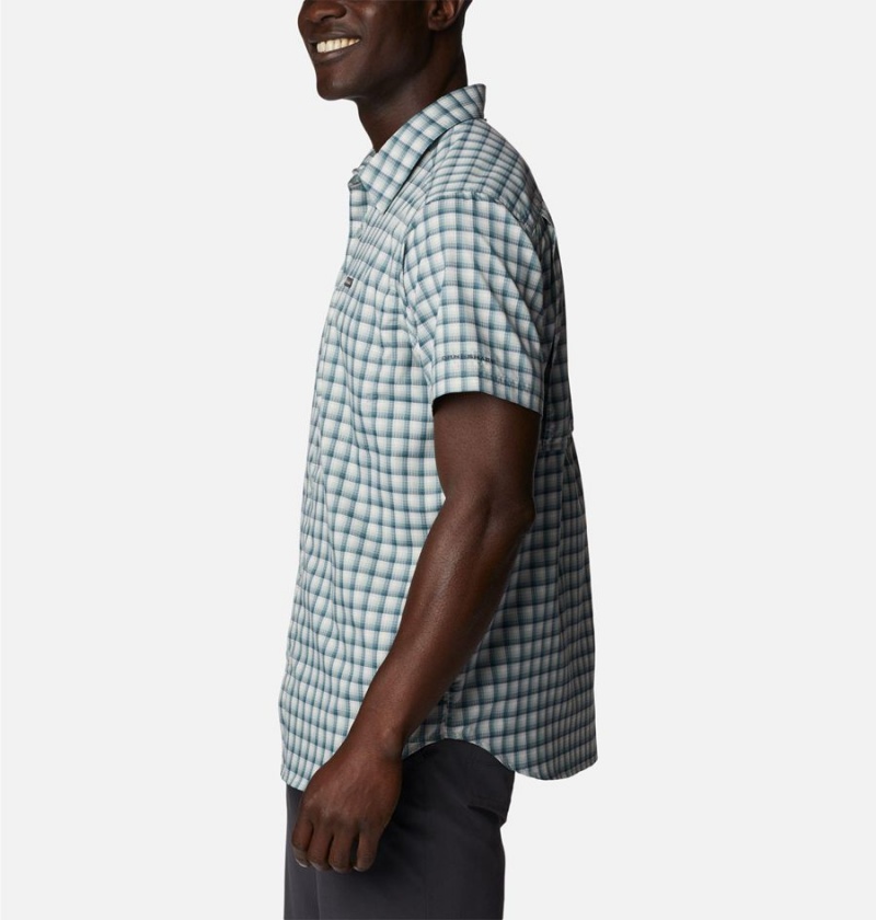 Columbia Silver Ridge Utility Lite Novelty Short Sleeve Men's Shirt Grey | WNSDAY-327