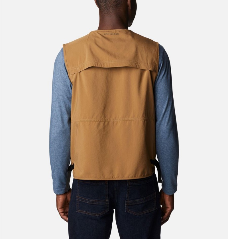 Columbia Silver Ridge Utility Men's Vest Brown | XVNMLY-617
