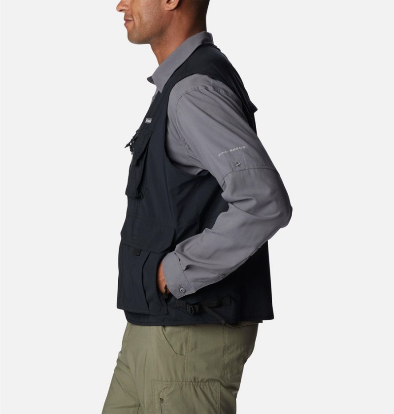 Columbia Silver Ridge Utility Men's Vest Black | WGSYAR-389