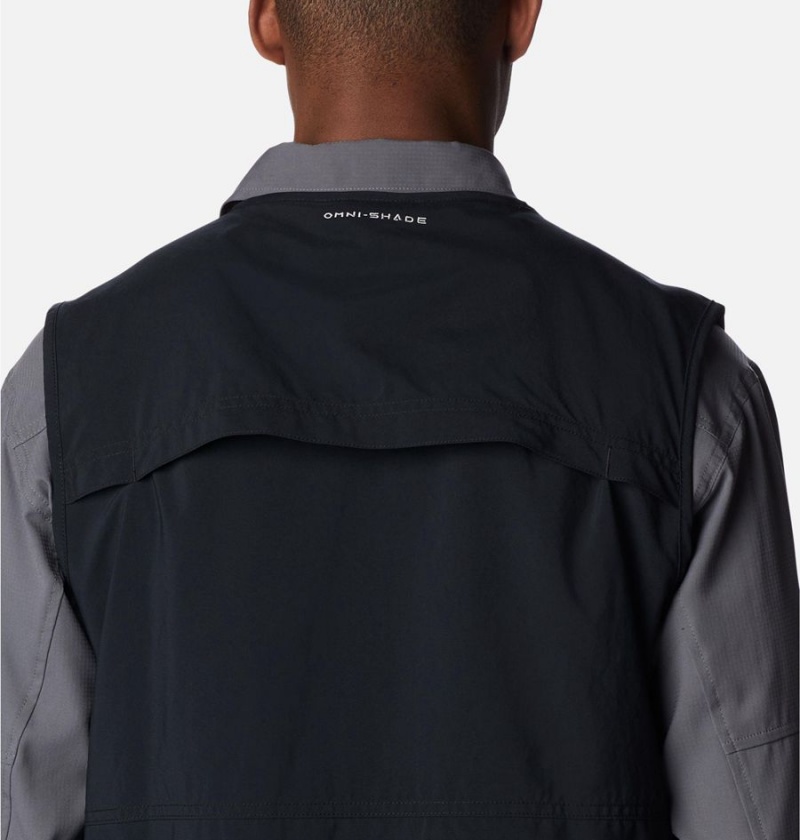 Columbia Silver Ridge Utility Men's Vest Black | WGSYAR-389