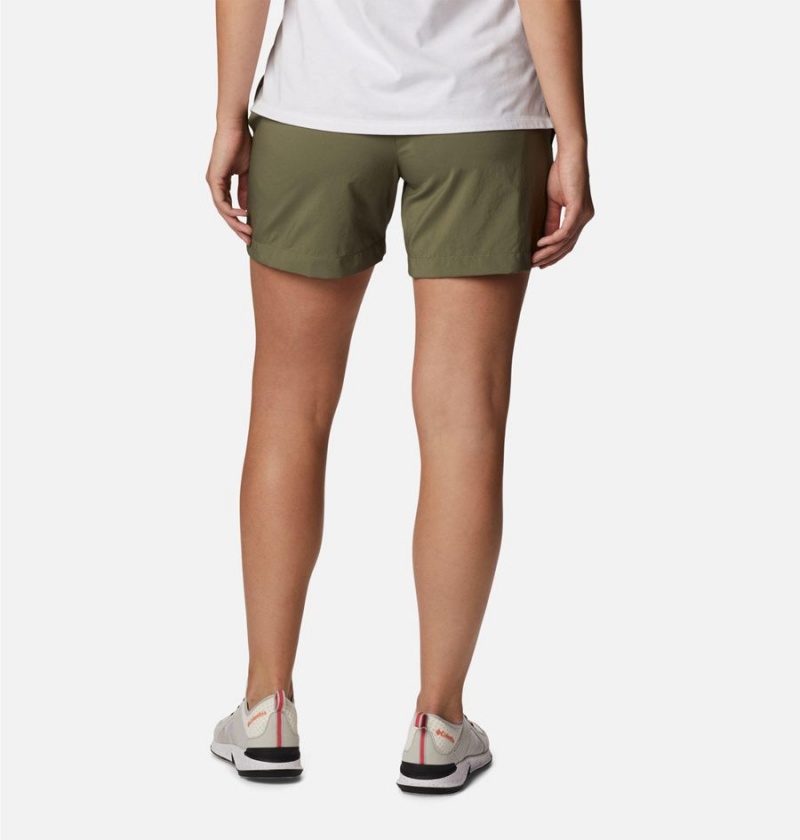 Columbia Silver Ridge Utility Women's Shorts Green | VEWSUJ-591
