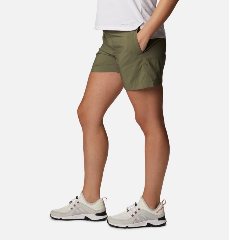 Columbia Silver Ridge Utility Women's Shorts Green | VEWSUJ-591