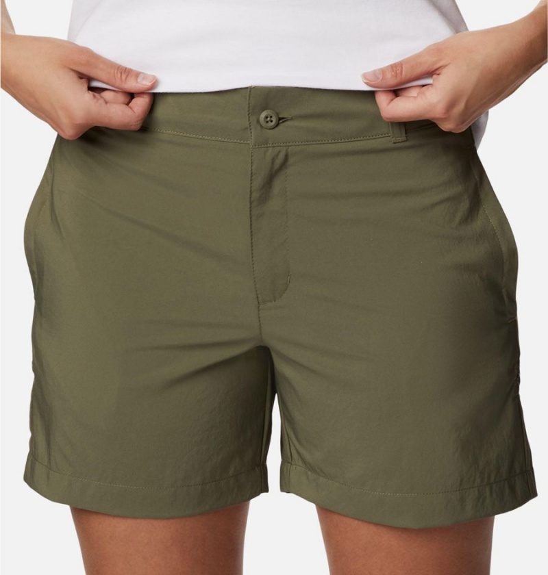 Columbia Silver Ridge Utility Women's Shorts Green | VEWSUJ-591
