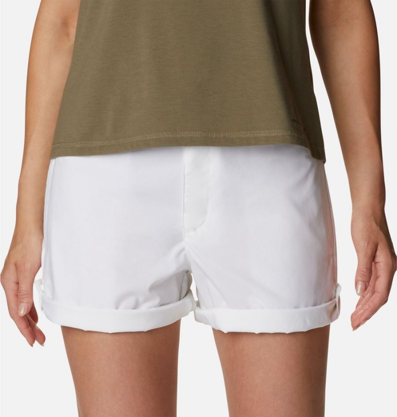 Columbia Silver Ridge Utility Women's Shorts White | ALFKTV-567