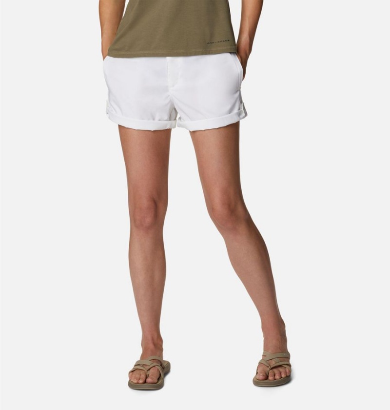 Columbia Silver Ridge Utility Women's Shorts White | ALFKTV-567