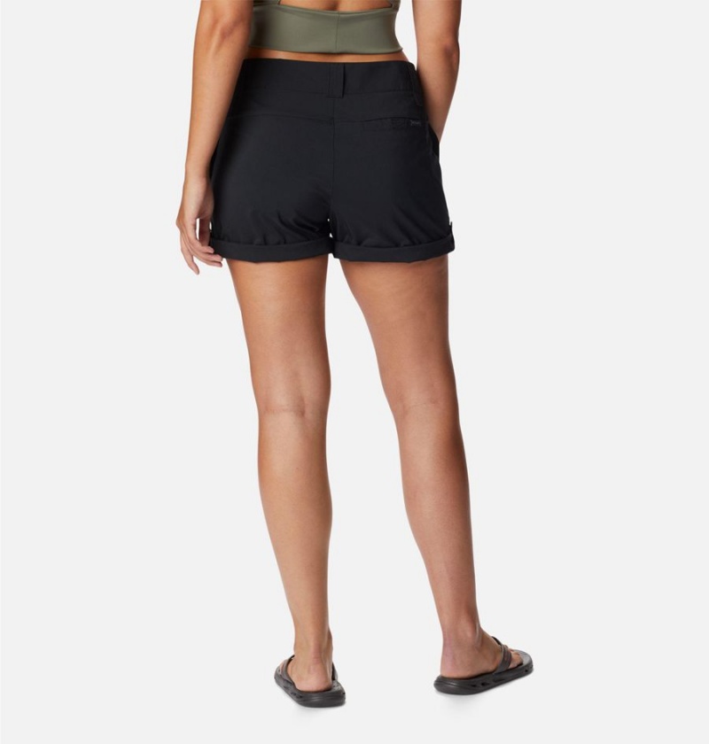 Columbia Silver Ridge Utility Women's Shorts Black | JESWNB-768