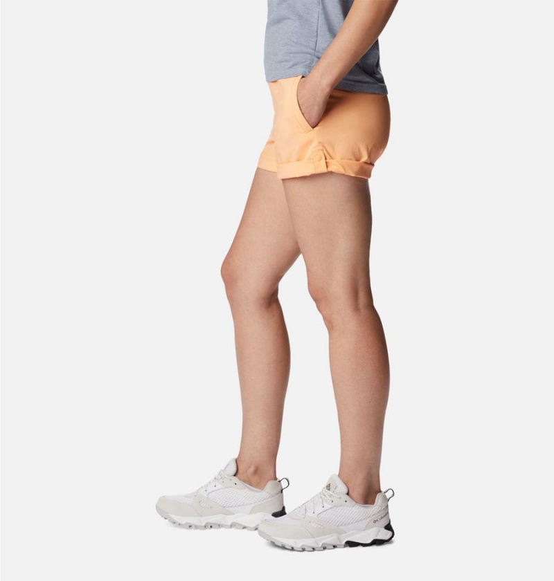 Columbia Silver Ridge Utility Women's Shorts Orange | IDNECB-918