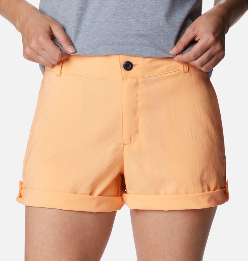 Columbia Silver Ridge Utility Women's Shorts Orange | IDNECB-918