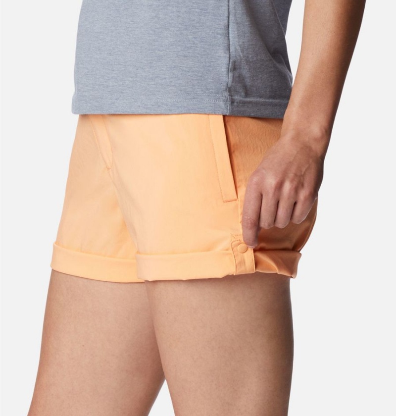 Columbia Silver Ridge Utility Women's Shorts Orange | IDNECB-918