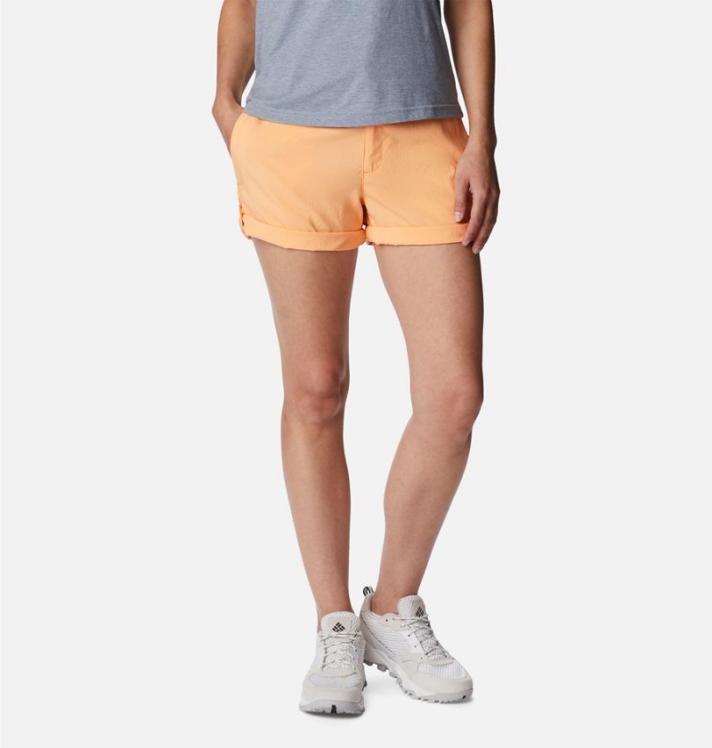 Columbia Silver Ridge Utility Women\'s Shorts Orange | IDNECB-918