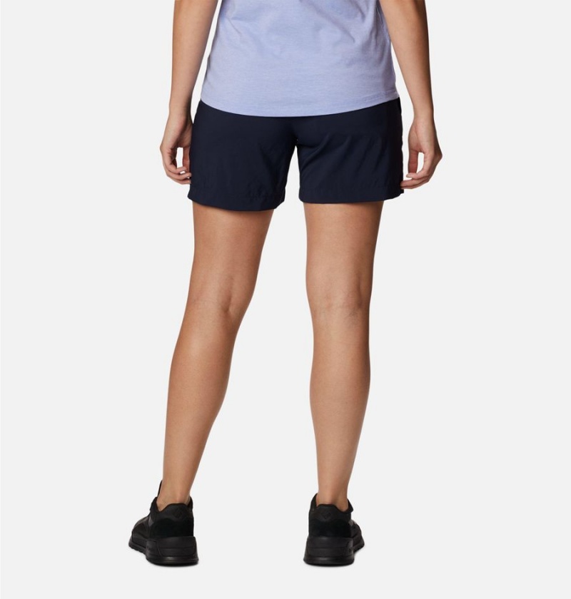 Columbia Silver Ridge Utility Women's Shorts Navy | GVYWBD-279