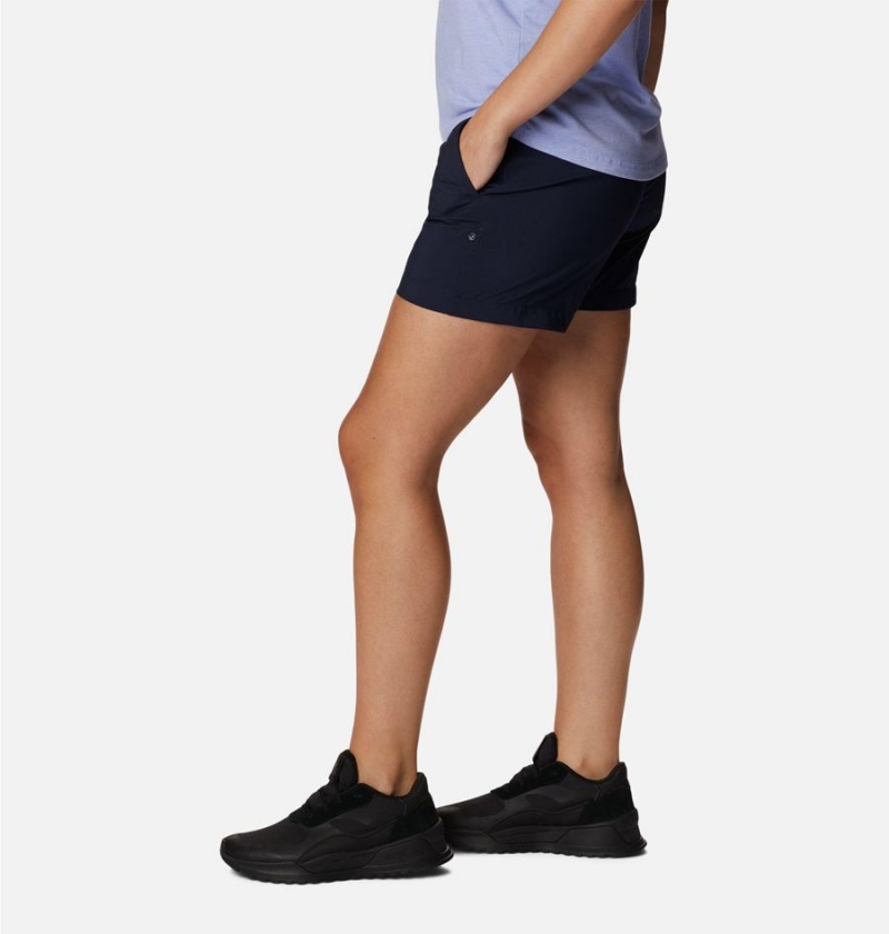 Columbia Silver Ridge Utility Women's Shorts Navy | GVYWBD-279