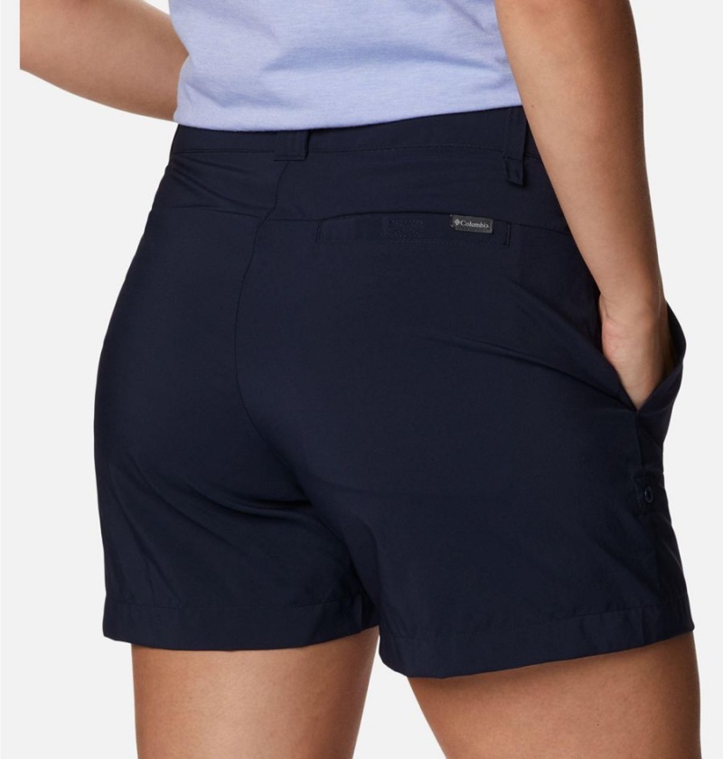 Columbia Silver Ridge Utility Women's Shorts Navy | GVYWBD-279