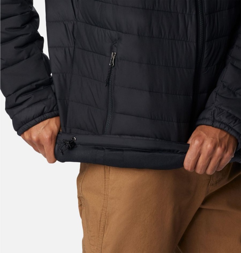 Columbia Slope Edge Hooded Insulated Men's Puffer Jacket Black | MQDCLH-917